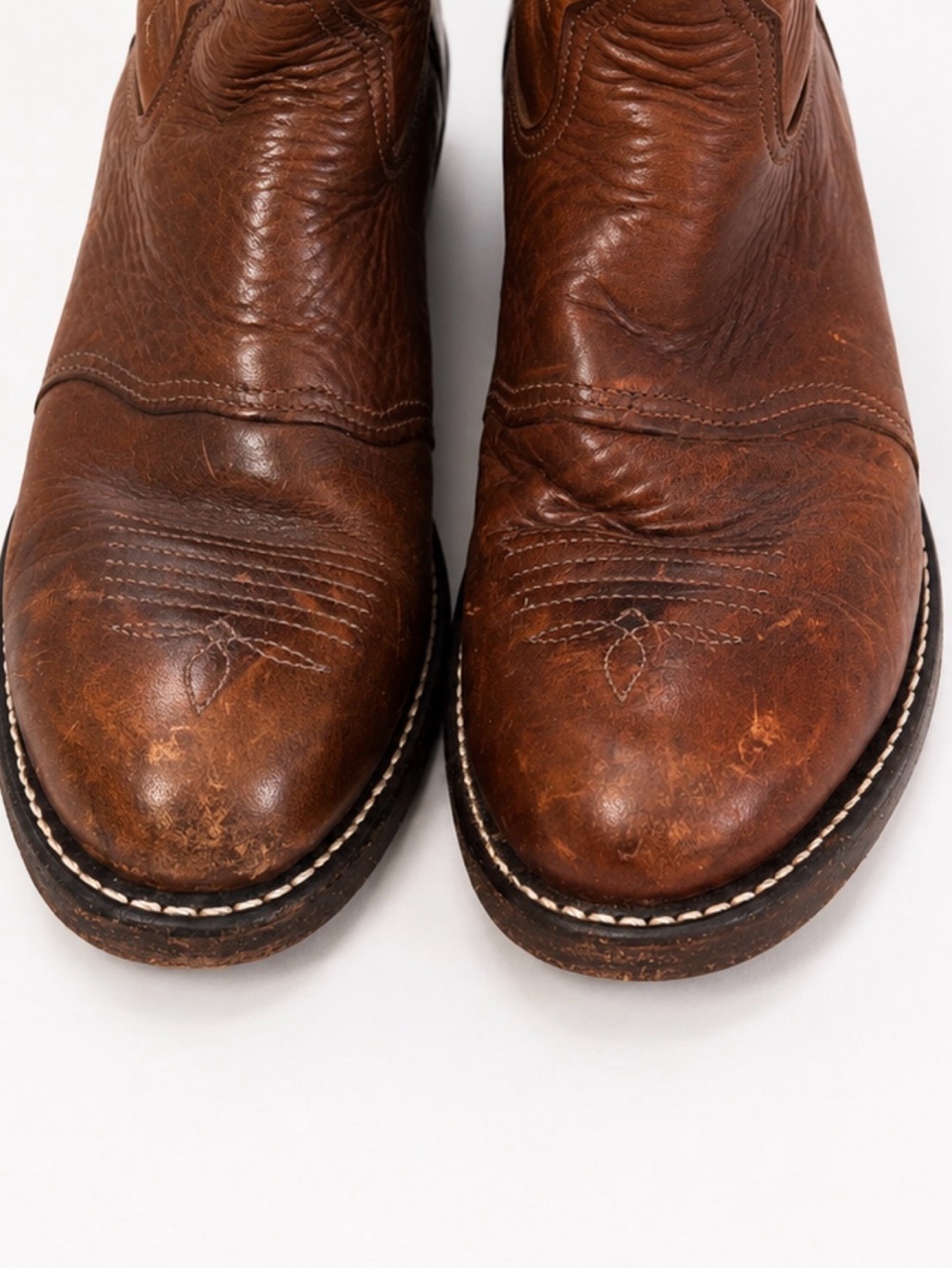 Women’s western cowgirl Boots size 10M - Double H two tone leather - Picture 3 of 11